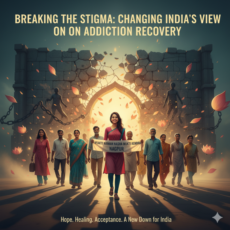Breaking the Stigma Changing India View on Addiction Recovery Vyakti Nirman Nasha Mukti Kendra Nagpur